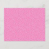 Rosa und Schokolade Donuts Kinderdusche Einladung (Rückseite)