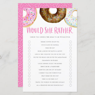 Rosa und Schokolade Donuts würden Mama eher Spiel