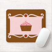 Rosa und Schokolade Herz Cupcake Mousepad (Mit Mouse)