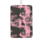 rosa und schwarz abstrakt autolufterfrischer (Rückseite)