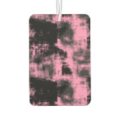 rosa und schwarz abstrakt autolufterfrischer (Rückseite)