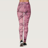 Rosa und Schwarz Abstrakt Leggings (Rückseite)
