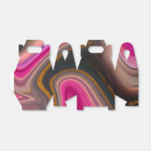 Rosa und Schwarz Abstrakt mit Gold-Wirbel Geschenkschachtel (Ungefaltet)