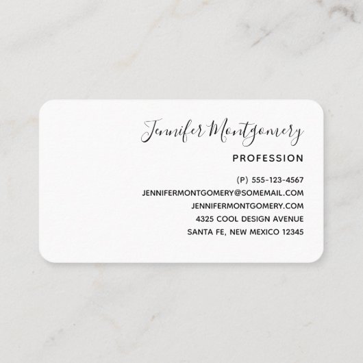 Rosa und Schwarz Abstrakt mit Gold-Wirbel Visitenkarte (Rückseite)