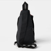 Rosa und Schwarz Crossbody Bag (Rückseite)
