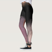 Rosa und Schwarz Einfache Moderne Galaxie Weltraum Leggings (Links)