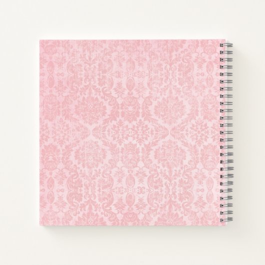 Rosa und Schwarz | Faboolous Ghost Notizblock (Rückseite)