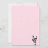 Rosa und Schwarz Geboren Zwei Rock Gitarre 2. Gebu Einladung (Rückseite)