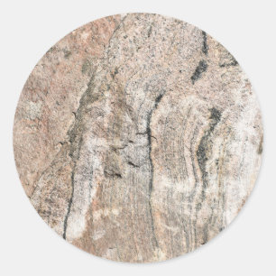 Rosa und Schwarz-Geode-Diät Runder Aufkleber