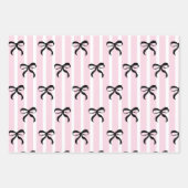 Rosa und Schwarz Geschenkpapier Set (Vorderseite 2)