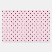 Rosa und Schwarz Geschenkpapier Set (Vorderseite)