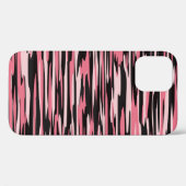 Rosa und schwarz gestreckte Camouflage Case-Mate iPhone Hülle (Rückseite (Horizontal))