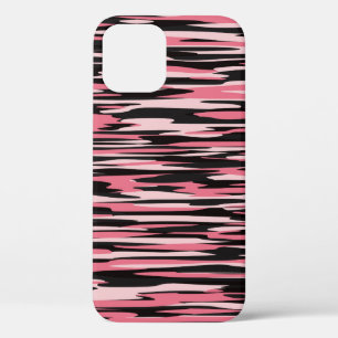Rosa und schwarz gestreckte Camouflage Case-Mate iPhone Hülle