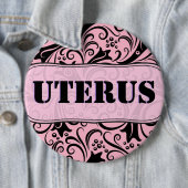 Rosa und Schwarz - GOP Uterus Obsession - pro-demo Button (Beispiel)
