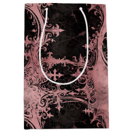 Rosa und schwarz-gotische Grunge Mittlere Geschenktüte