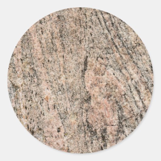 Rosa und Schwarz-Granit-Sedimentdruck Runder Aufkleber (Vorderseite)