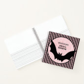 Rosa und Schwarz | Halloween-Brautparty | Butter Notizblock (Innenseite)