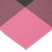 Rosa und schwarz karierte Plätze Buffalo Kariertes Tischdecke (Schrägansicht)