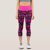 Rosa und Schwarz - Kleinbild Capri Leggings (Vorderseite)