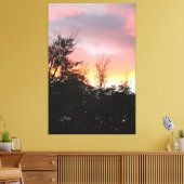 rosa und schwarz leinwanddruck (Insitu (Wohnzimmer))