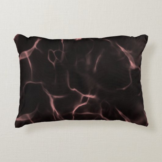 Rosa und schwarz-marmoriertes Thema Dekokissen (Vorderseite)