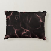 Rosa und schwarz-marmoriertes Thema Dekokissen (Rückseite)