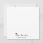 Rosa und Schwarz Moderne Party Einladung (Rückseite)