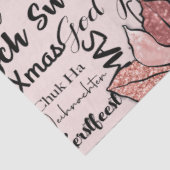 Rosa und schwarz Moderne und festliche Weihnachten Seidenpapier (Ausschnitt)