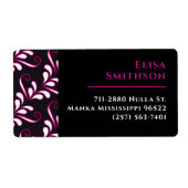 Rosa und schwarz Modernes elegantes Muster (Vorne)