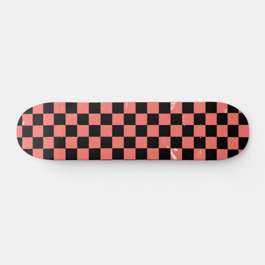 rosa und schwarz Muster Skateboard (Horizontal)