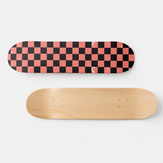 rosa und schwarz Muster Skateboard (Horizontal)