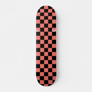 rosa und schwarz Muster Skateboard