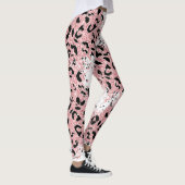 Rosa und Schwarz (Schwarz/Weiß) Leggings (Rechts)