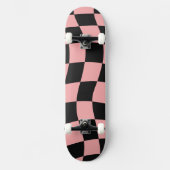 Rosa und Schwarz Skateboard (Vorderseite)