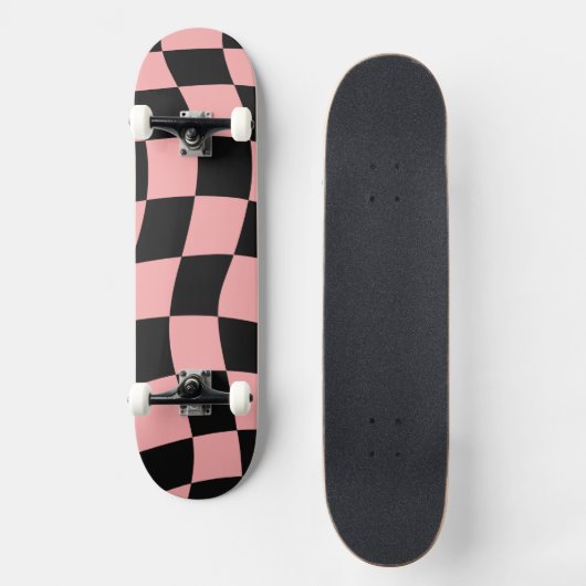 Rosa und Schwarz Skateboard (Vorderseite)