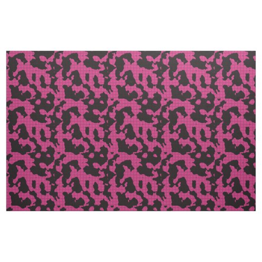 Rosa und Schwarz Stoff (Yard (91,4 cm))