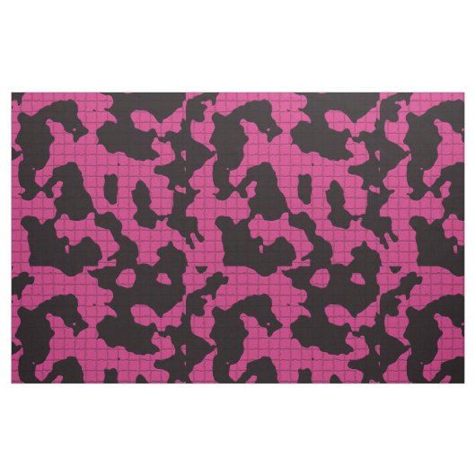 Rosa und Schwarz Stoff (Fat Quarter (45,7 x 55,9 cm))