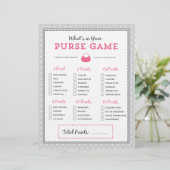 Rosa und schwarz Was ist in deiner Handtasche? Spi (Stehend Vorderseite)