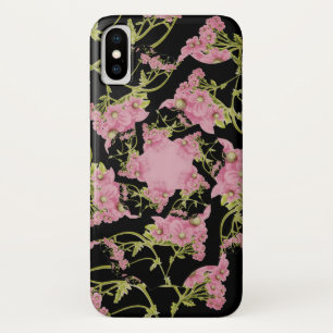 Rosa und schwarze Achillea Fraktal Art Case-Mate iPhone Hülle