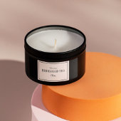 Rosa und schwarze Bridesmaid-Ära - Etikett Rechteckiger Aufkleber