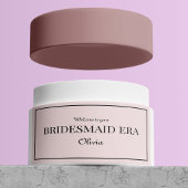 Rosa und schwarze Bridesmaid-Ära - Etikett Rechteckiger Aufkleber