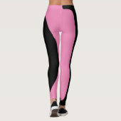 rosa und schwarze Butter Leggings (Rückseite)