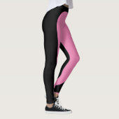 rosa und schwarze Butter Leggings (Rechts)