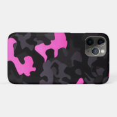 Rosa und schwarze Camouflage Case-Mate iPhone Hülle (Rückseite (Horizontal))