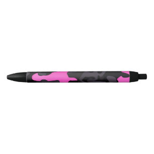 Rosa und schwarze Camouflage Kugelschreiber