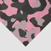 Rosa und schwarze Camouflage Seidenpapier (Detail)
