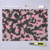 Rosa und schwarze Camouflage Seidenpapier (Handwerk)