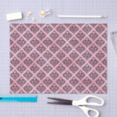 Rosa und schwarze Damaskus Seidenpapier (Handwerk)