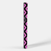 Rosa und schwarze Diamantmuster Case-Mate iPhone Hülle (Rückseite / Rechts)