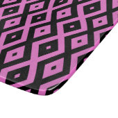 Rosa und schwarze Diamantmuster Schneidebrett (Ecke)